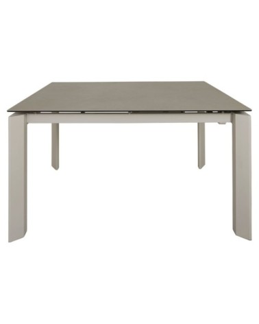 Table céramique extensible 140 x 90 cm avec allonge intégrée