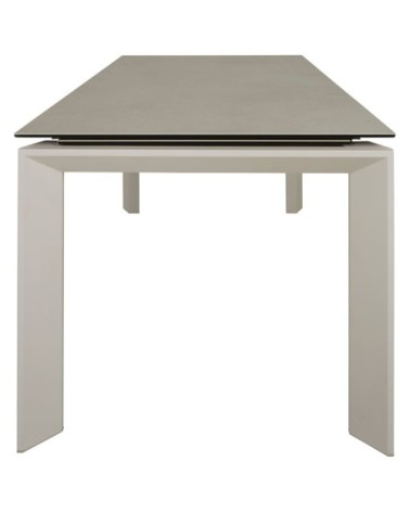 Table céramique extensible 140 x 90 cm avec allonge intégrée