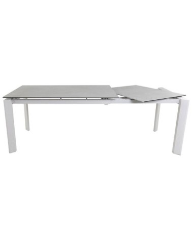 Table céramique extensible 160 x 90 cm avec allonge intégrée