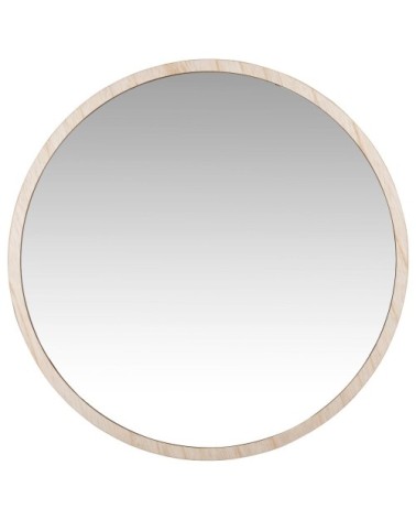 Miroir rond coloris naturel D50