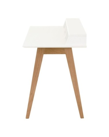 Bureau blanc 3 niches style scandinave