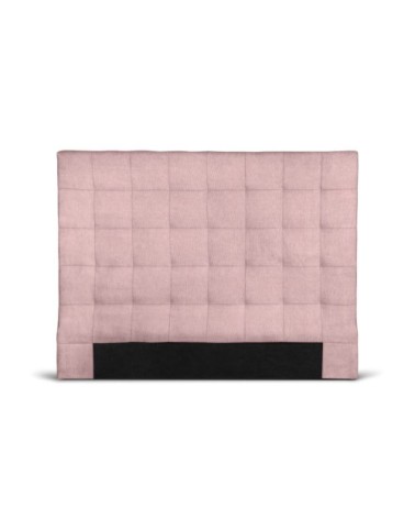 Tête de lit capitonnée en tissu - rose - 140 cm