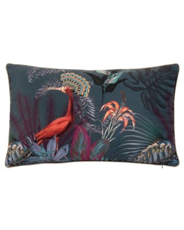 Housse de coussin imprimé animal exotique multicolore 30x50