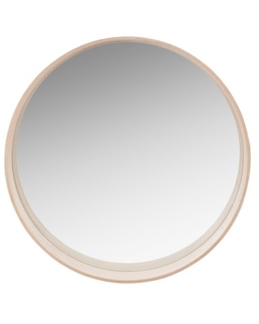 Miroir rond beige D70