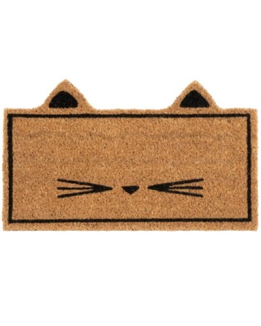 Paillasson chat marron 45x27