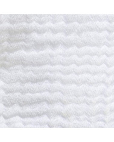 Dessus de lit en gaze de coton blanc 240X260 CM