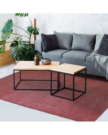 Tapis effet délavé rouge 160x230