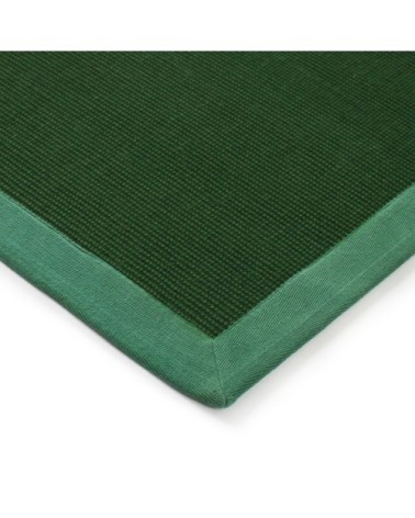Tapis en jute vert foncé 160x230