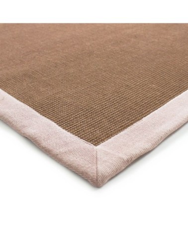 Tapis en jute rose poudré 160x230