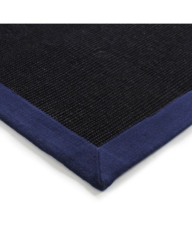 Tapis en jute bleu foncé 160x230