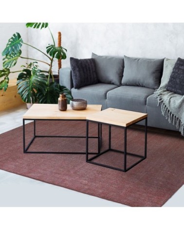 Tapis effet délavé burgundy 160x230