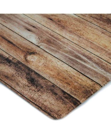 Tapis de cuisine imprimé bois marron 45x120