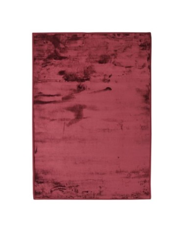 Tapis extra-doux effet velours rouge foncé 120x170