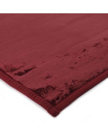 Tapis extra-doux effet velours rouge foncé 120x170