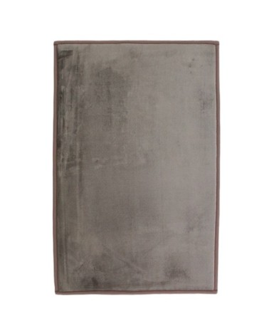 Tapis aspect velours extra-doux taupe 60x90