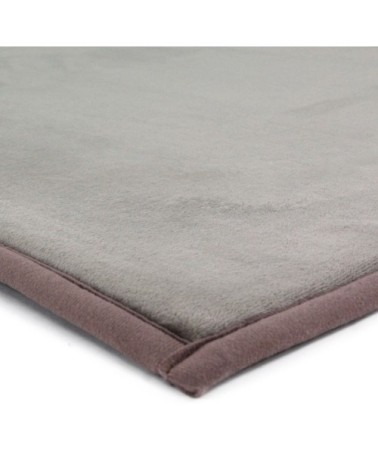 Tapis aspect velours extra-doux taupe 60x90