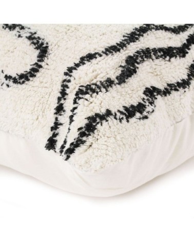 Coussin effet vintage naturel 60x80