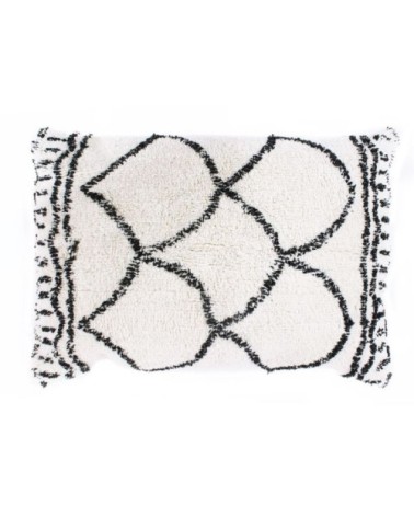 Coussin effet vintage naturel 60x80