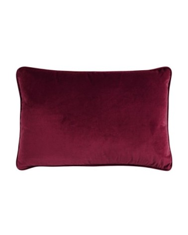 Coussin en velours rouge bourgogne 60x40