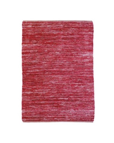 Tapis en cuir tressé burgundy 160x230
