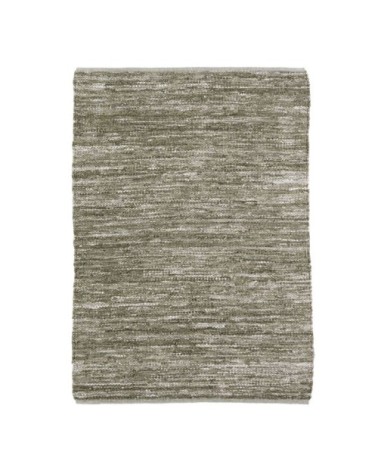Tapis en cuir tressé beige naturel 160x230