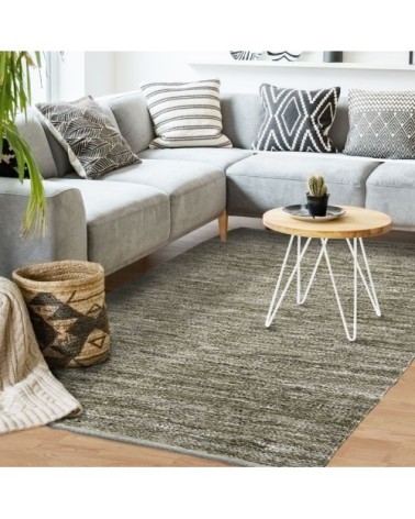 Tapis en cuir tressé beige naturel 160x230