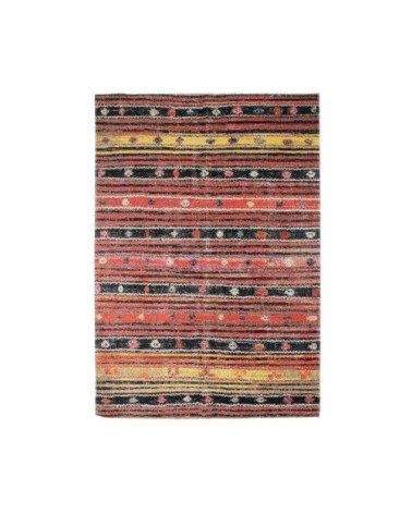 Tapis pour intérieur-extérieur lignes rouge 160x230