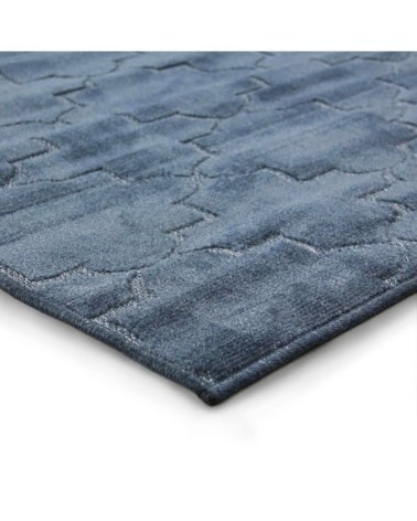 Tapis à motifs arabesques bleu 133x180