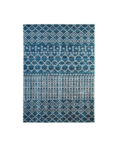 Tapis pour intérieur-extérieur motifs berbères bleu 160x230