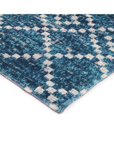 Tapis pour intérieur-extérieur motifs berbères bleu 160x230