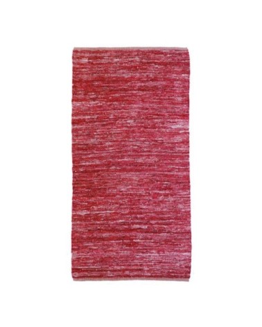 Tapis en cuir tressé burgundy 60x120