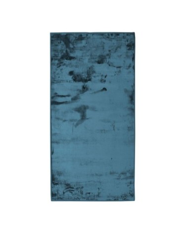 Tapis extra-doux effet velours bleu foncé 60x120