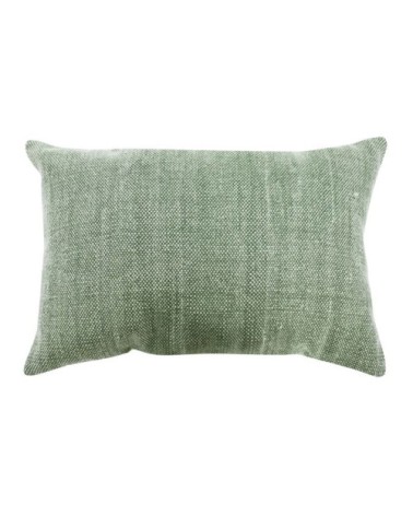 Coussin effet délavé vert clair 60x40