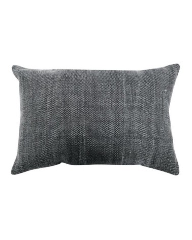 Coussin effet délavé noir 60x40