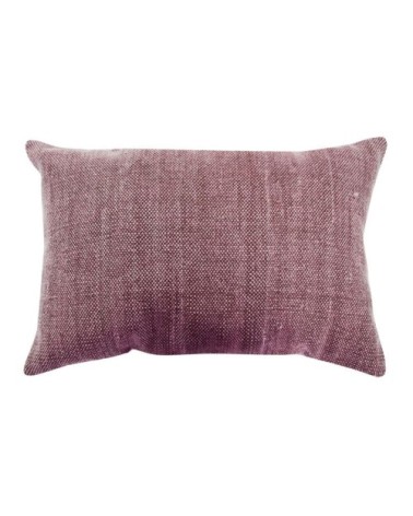 Coussin effet délavé burgundy 60x40