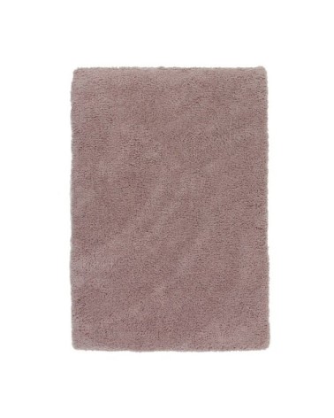 Tapis toucher laineux et extra-doux rose poudré 160x230