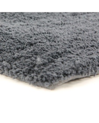 Tapis toucher laineux et extra-doux gris foncé 160x230