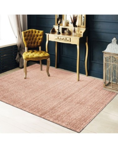Tapis en laine et coton rose nude 120x170