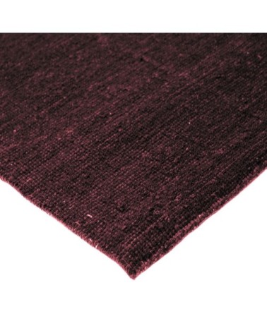 Tapis en laine et coton rouge foncé 120x170