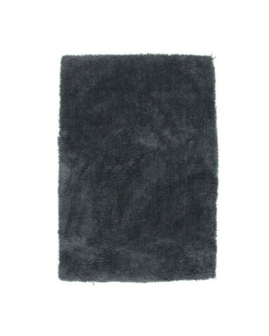 Tapis à poils longs toucher laineux bleu cendré 120x170