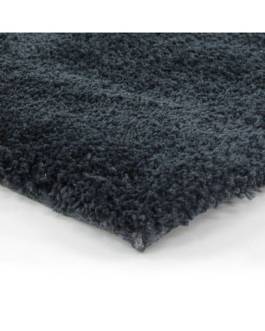 Tapis à poils longs toucher laineux bleu cendré 120x170