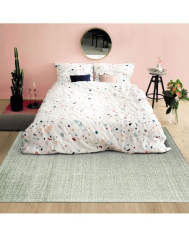 Tapis en laine et coton écru naturel 160x230