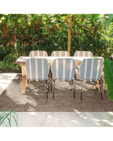 Tapis scintillant pour intérieur-extérieur marron 160x230