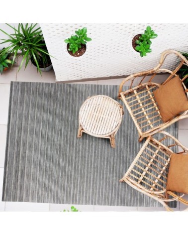 Tapis scintillant pour intérieur-extérieur argent 120x170