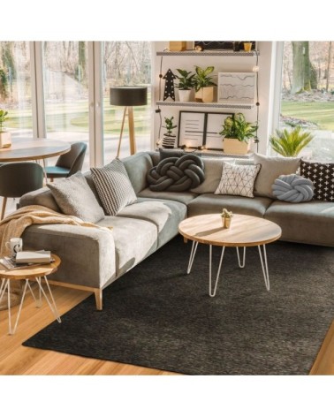 Tapis texturé vintage taupe 160x230