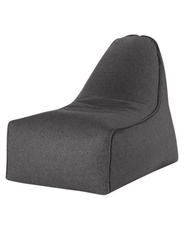 Fauteuil d'intérieur aspect feutre anthracite