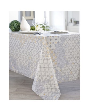 Nappe en coton enduit PVC glacier 160x350 cm