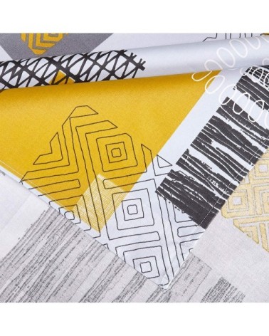 Nappe en coton enduit acrylique granit ronde 160 cm