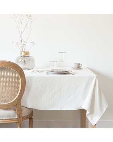 Nappe en coton beige 150x250