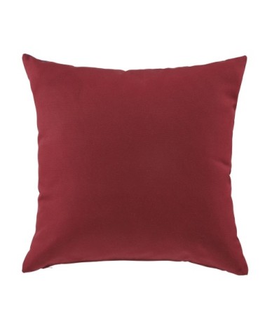 Coussin terracotta, écru, bleu et vert 45x45